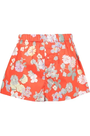 MERYLL ROGGE Floral-print cotton shorts