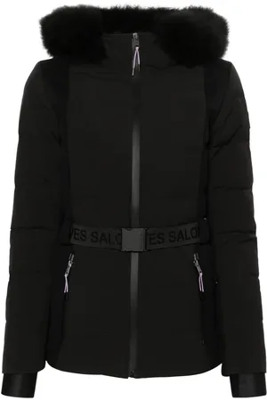 YVES SALOMON Colourblock puffer jacket