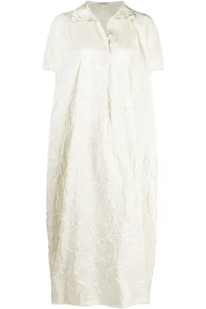 DANIELA GREGIS Embroidered shirt maxi dress