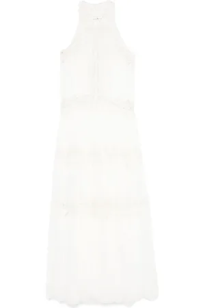 ERMANNO SCERVINO Lace-panelling maxi dress