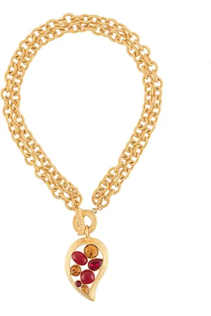 Givenchy 1980s stone embellished necklace