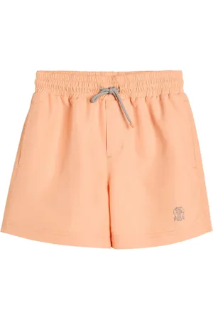 Brunello Cucinelli Elasticated-drawstring swim shorts