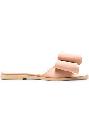 Mach & Mach Bow-detail satin slides