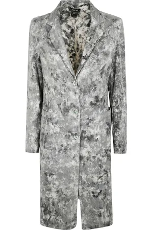 AVANT TOI Lurex abstract-print coat