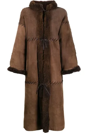 Dior 1980s sheepskin midi coat