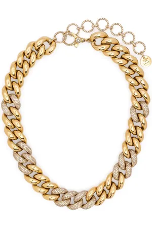 Shay 18K yellow Alternating Jumbo diamond necklace