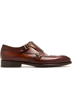 Magnanni Perforated monk shoes