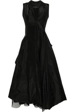 MARC LE BIHAN Raw-cut layered maxi dress