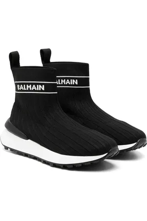 Balmain Logo-intarsia sock sneakers