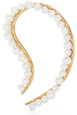 Beatriz Palacios Bandage pearl-embellished single earring