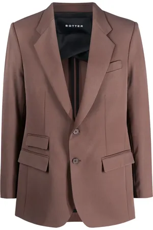 Botter Single-breasted buttoned wool blazer