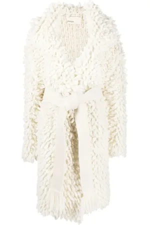 Sherpa Belted textured mohair-blend coat