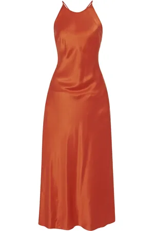 ROSETTA GETTY Crew-neck slip dress