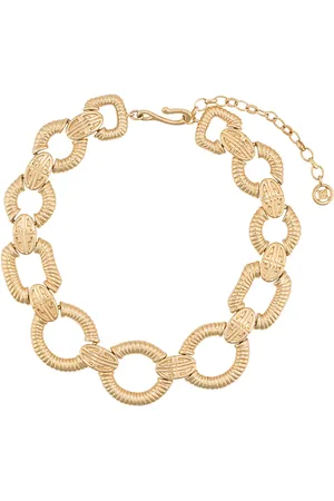 Givenchy 1980s logo link necklace
