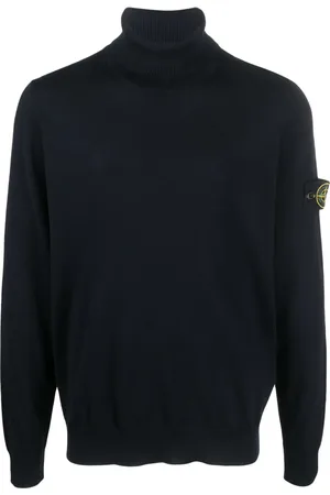 Stone Island Roll-neck virgin wool jumper