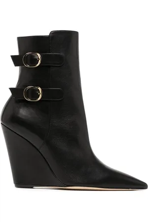 Stuart Weitzman Pointed-toe 100mm wedge boots