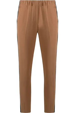 BLANCA Side-strip slim trousers