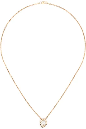 Fie Isolde 14K gold Alfa diamond necklace
