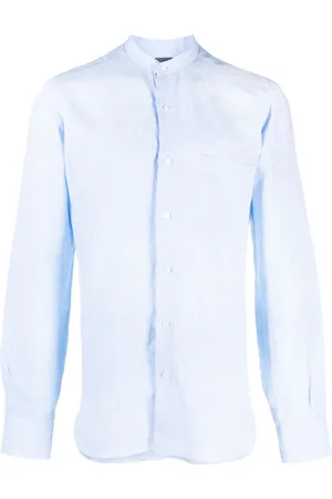 BARBA Long-sleeve linen shirt