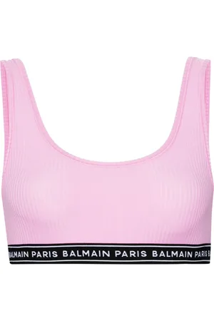 Balmain Logo-tape sport bra