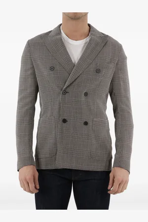 Tonello Double-breasted Glen plaid jacket