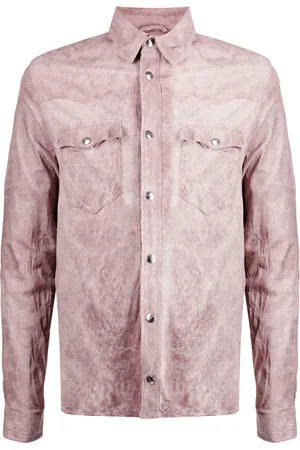 GIORGIO BRATO Distressed-effect leather jacket