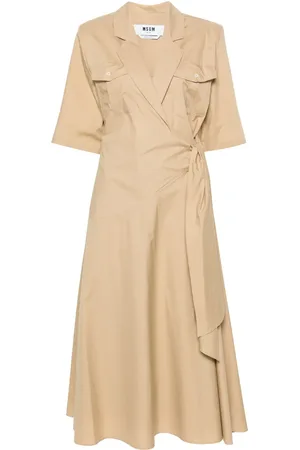 Msgm Wraparound midi dress