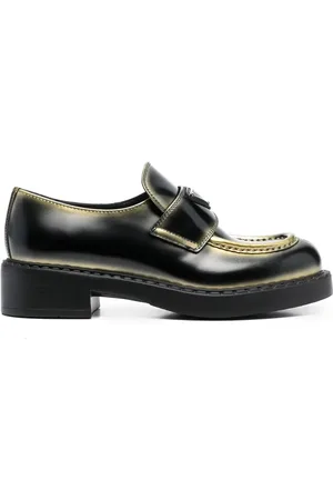 Prada Logo-plaque leather loafers