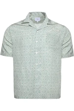 Rhude Cravat geometric-print silk shirt