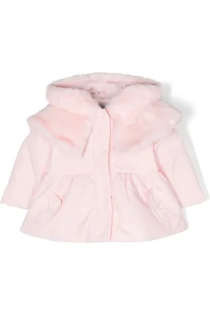PATACHOU Faux-fur detail hooded jacket