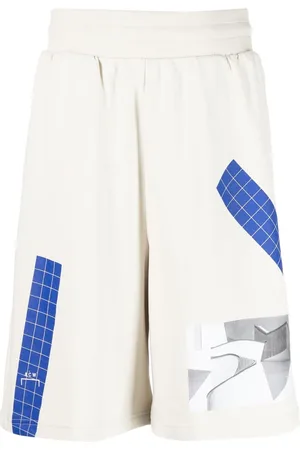 A-cold-wall* Graphic-print organic cotton track shorts