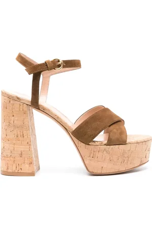 Gianvito Rossi 128mm suede platform sandals