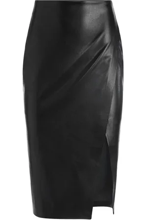 ALICE+OLIVIA Siobhan slipwrap midi skirt