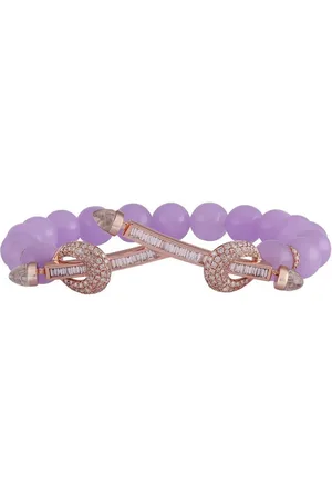 Ananya 18kt yellow gold Chakra diamond and quartz bracelet