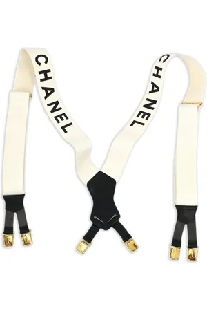 CHANEL 1990-2000s logo braces