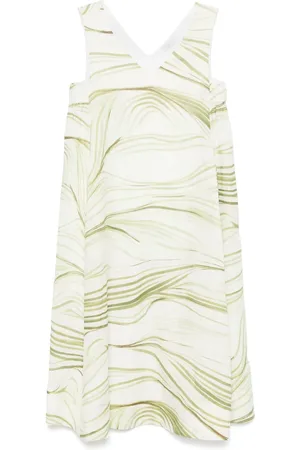 PESERICO SIGN Herbal-print midi dress