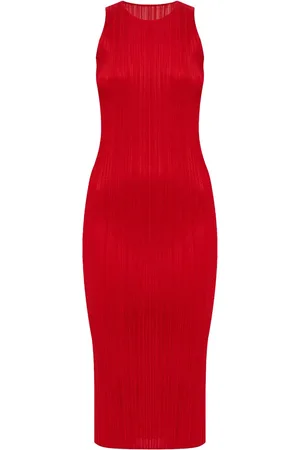 PLEATS PLEASE ISSEY MIYAKE Plissé sleeveless midi dress