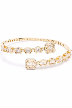 MONAN 18kt yellow diamond cuff bracelet