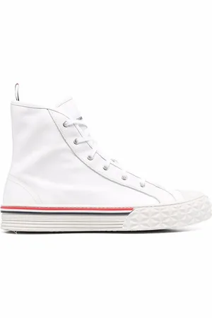 Thom Browne High-top leather sneakers