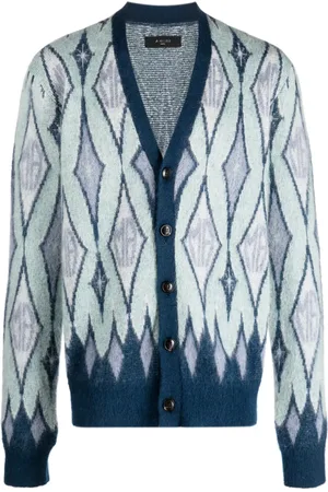 AMIRI Argyle-knit cardigan