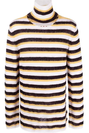 Marni Striped roll-neck jumper