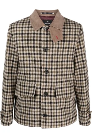 Paul Smith Checked wool shirt jacket