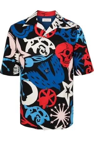 Alexander McQueen Graffiti print short-sleeve shirt