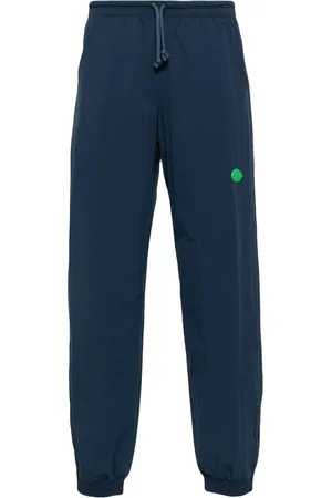 District Vision Logo-appliqué drawstring-waist track pants