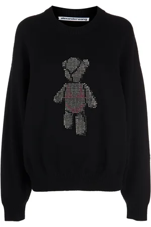 Alexander Wang Beiress crystal-embellished wool jumper