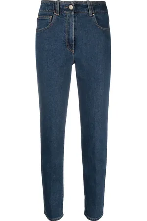 PESERICO SIGN High-waist cotton jeans