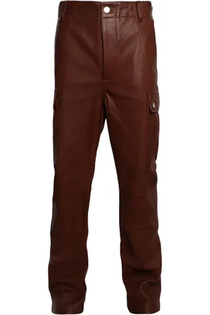 AMIRI Flared leather cargo pants