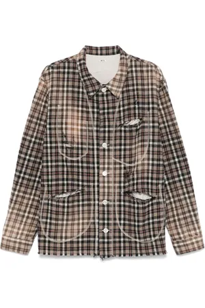 KHOKI Check-pattern shirt