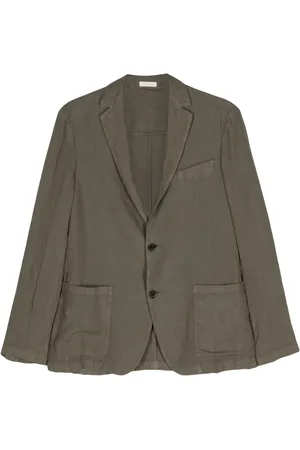 ALTEA Single-breasted linen blazer
