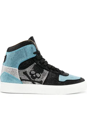 Philipp Plein Crystal-embellished high-top sneakers